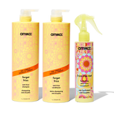 super-sized frizz fighters set anti-frizz shampoo, conditioner + treatment